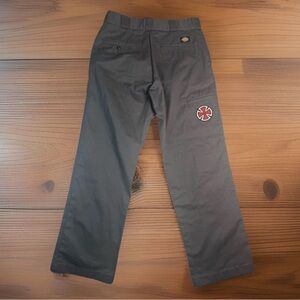 Dickies x Independent Truck Co Skate Work Pants Gray 32x30 Iron Cross